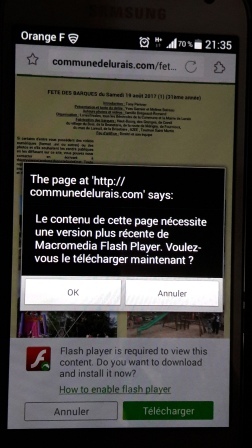 Flash à télécharger ?